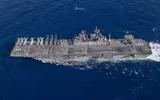 [ẢNH] Biên đội chiến hạm cực mạnh của hải quân Mỹ bất ngờ tập trận