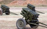 [ẢNH] Phiến quân ngụy trang trận địa pháo phóng loạt 