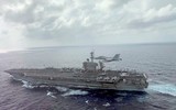 [ẢNH] Tàu sân bay Mỹ ‘khoe cơ bắp’ răn đe, sau khi Iran suýt bắn hạ ‘ong bắp cày’ F/A-18