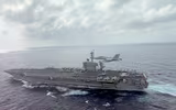 [ẢNH] Tàu sân bay Mỹ ‘khoe cơ bắp’ răn đe, sau khi Iran suýt bắn hạ ‘ong bắp cày’ F/A-18
