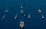 [ẢNH] Tàu sân bay Mỹ ‘khoe cơ bắp’ răn đe, sau khi Iran suýt bắn hạ ‘ong bắp cày’ F/A-18