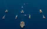 [ẢNH] Tàu sân bay Mỹ ‘khoe cơ bắp’ răn đe, sau khi Iran suýt bắn hạ ‘ong bắp cày’ F/A-18