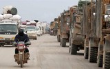 [ẢNH] Đoàn xe Thổ Nhĩ Kỳ lại bị tấn công ở miền Nam Idlib gây thiệt hại nặng