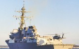 [ẢNH] Mỹ có thể biến khu trục hạm Arleigh Burke thành tàu sân bay nhờ tiêm kích F-35B?