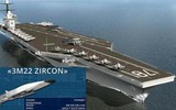 [ẢNH] Tên lửa Zircon Nga đủ sức nhấn chìm tàu sân bay Mỹ kể cả không mang đầu đạn