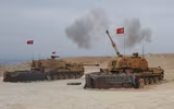 [ẢNH] Pháo binh Thổ Nhĩ Kỳ bắn phá dữ dội vị trí quân đội Syria tại Tây Aleppo