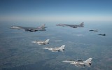 [ẢNH] Chiến đấu cơ Nga đánh chặn máy bay ném bom Mỹ đang mô phỏng tấn công Crimea