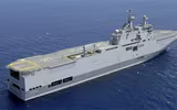 [ẢNH] Tàu sân bay Mistral của Ai Cập mang đầy trực thăng tấn công hiện đại tới Libya tham chiến