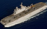 [ẢNH] Tàu sân bay Mistral của Ai Cập mang đầy trực thăng tấn công hiện đại tới Libya tham chiến