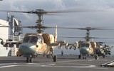 [ẢNH] Tàu sân bay Mistral của Ai Cập mang đầy trực thăng tấn công hiện đại tới Libya tham chiến