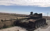 [ẢNH] Phòng không Nga bất lực nhìn Israel hủy diệt lô xe tăng T-90 vừa giao cho Syria