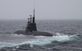 [ẢNH] Một tàu ngầm Đức đối đầu 7 tàu chiến Nga ngoài khơi Latvia