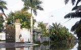 Đảo lộn cuộc sống vì triều cường: Người dân vẫn lạc quan… tạo dáng