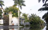Đảo lộn cuộc sống vì triều cường: Người dân vẫn lạc quan… tạo dáng