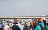 [ẢNH] Sập giàn giáo tại hầm Thủ Thiêm: Ách tắc nghiêm trọng sau sự cố