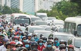 [ẢNH] Sập giàn giáo tại hầm Thủ Thiêm: Ách tắc nghiêm trọng sau sự cố