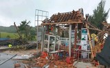 [Ảnh] Cận cảnh lốc xoáy càn quét Phú Yên khiến 27 người bị thương