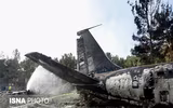 Hình ảnh thương tâm của vụ rơi máy bay Boeing 707 tại Iran
