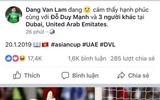 Thắng Jordan, tuyển Việt Nam đồng loạt đăng status 