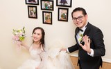 NSND Trung Hiếu hạnh phúc bên cô dâu 9X trong lễ cưới ở Thái Bình