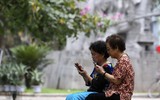 [ẢNH] Ngắm đường phố Hà Nội vắng hoe, yên ả trong ngày Giỗ tổ Hùng Vương