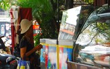[Ảnh] Đa dạng cách chống nắng của người Hà Nội trong ngày đầu nóng cao điểm