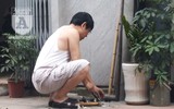 [Ảnh] Những khoảnh khắc bình dị nơi ‘xóm đường tàu’ khi bình minh lên