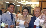 Dàn soái ca áo trắng tuyển Việt Nam gây sốt khi đi dự đám cưới cầu thủ Hùng Dũng