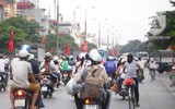 [Ảnh] Hà Nội: Tắc đường, cảnh người dân chen chúc nhau về quê trong dịp nghỉ lễ 30-4, 1-5