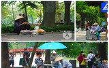 [Ảnh] Hà Nội: Những phận người nhọc nhằn mưu sinh trong dịp nghỉ lễ