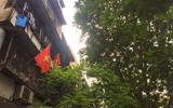 [ẢNH] Cờ đỏ sao vàng, biểu ngữ rợp trời Hà Nội mừng các ngày Lễ lịch sử của đất nước