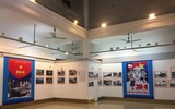 [ẢNH] Cờ đỏ sao vàng, biểu ngữ rợp trời Hà Nội mừng các ngày Lễ lịch sử của đất nước