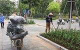 [ẢNH] Cờ đỏ sao vàng, biểu ngữ rợp trời Hà Nội mừng các ngày Lễ lịch sử của đất nước