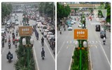 [Ảnh] Lạ trước hình ảnh so sánh Hà Nội trước và trong ngày nghỉ lễ