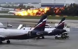 Hiện trường máy bay Superjet bốc cháy ở Moscow, ít nhất 41 người thiệt mạng