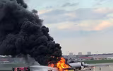 Hiện trường máy bay Superjet bốc cháy ở Moscow, ít nhất 41 người thiệt mạng