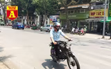 [ẢNH] Đường phố Hà Nội vắng hoe, người dân chống nắng kín mít vẫn ngại ra đường
