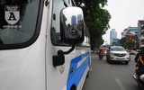 [Ảnh] Chiếc xe khách mắc kẹt trên cầu vượt Thái Hà khiến nghìn người chôn chân