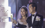 Khoảnh khắc ngọt ngào của Dương Khắc Linh và vợ 9X trong ngày cưới