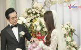Khoảnh khắc ngọt ngào của Dương Khắc Linh và vợ 9X trong ngày cưới