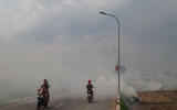 Tái diễn thực trạng đốt rơm rạ tràn lan, khói mù mịt ở ngoại thành Hà Nội