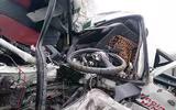 Hiện trường vụ tai nạn nghiêm trọng giữa xe khách và xe tải ở Bình Thuận