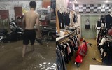 Thái Nguyên ngập lụt kỷ lục, ô tô 