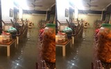 Thái Nguyên ngập lụt kỷ lục, ô tô 