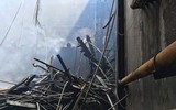 [ẢNH] Hiện trường vụ cháy Cung Văn hoá Lao động Hữu nghị Việt- Xô