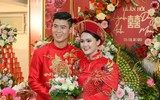 [ẢNH] Dàn cầu thủ giản dị tới chung vui với Duy Mạnh trong lễ ăn hỏi