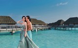 [ẢNH] Bộ ảnh đẹp như mơ của Hà Hồ - Kim Lý tại khu nghỉ dưỡng Maldives