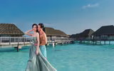 [ẢNH] Bộ ảnh đẹp như mơ của Hà Hồ - Kim Lý tại khu nghỉ dưỡng Maldives