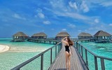 [ẢNH] Bộ ảnh đẹp như mơ của Hà Hồ - Kim Lý tại khu nghỉ dưỡng Maldives