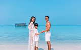 [ẢNH] Bộ ảnh đẹp như mơ của Hà Hồ - Kim Lý tại khu nghỉ dưỡng Maldives